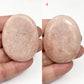 Pink Amethyst Palm Stones Worry Healing Crystal Meditation