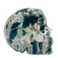 Moss Agate Skull Healing Crystal Carving 707g