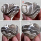 Zebra Phantom Calcite Hearts Crystal Carvings Australian Seller