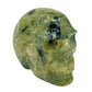 Prehnite with Epidote Skull 2 Inches Hand Carved Crystal Carving