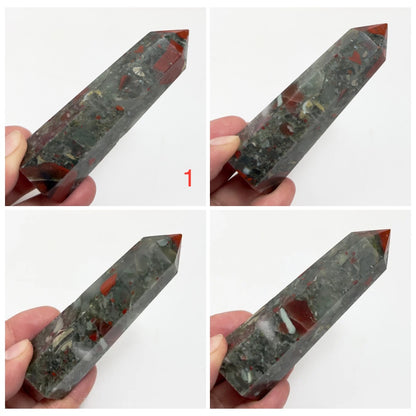 Setonite African Jasper Bloodstone Points Towers Crystal Generators