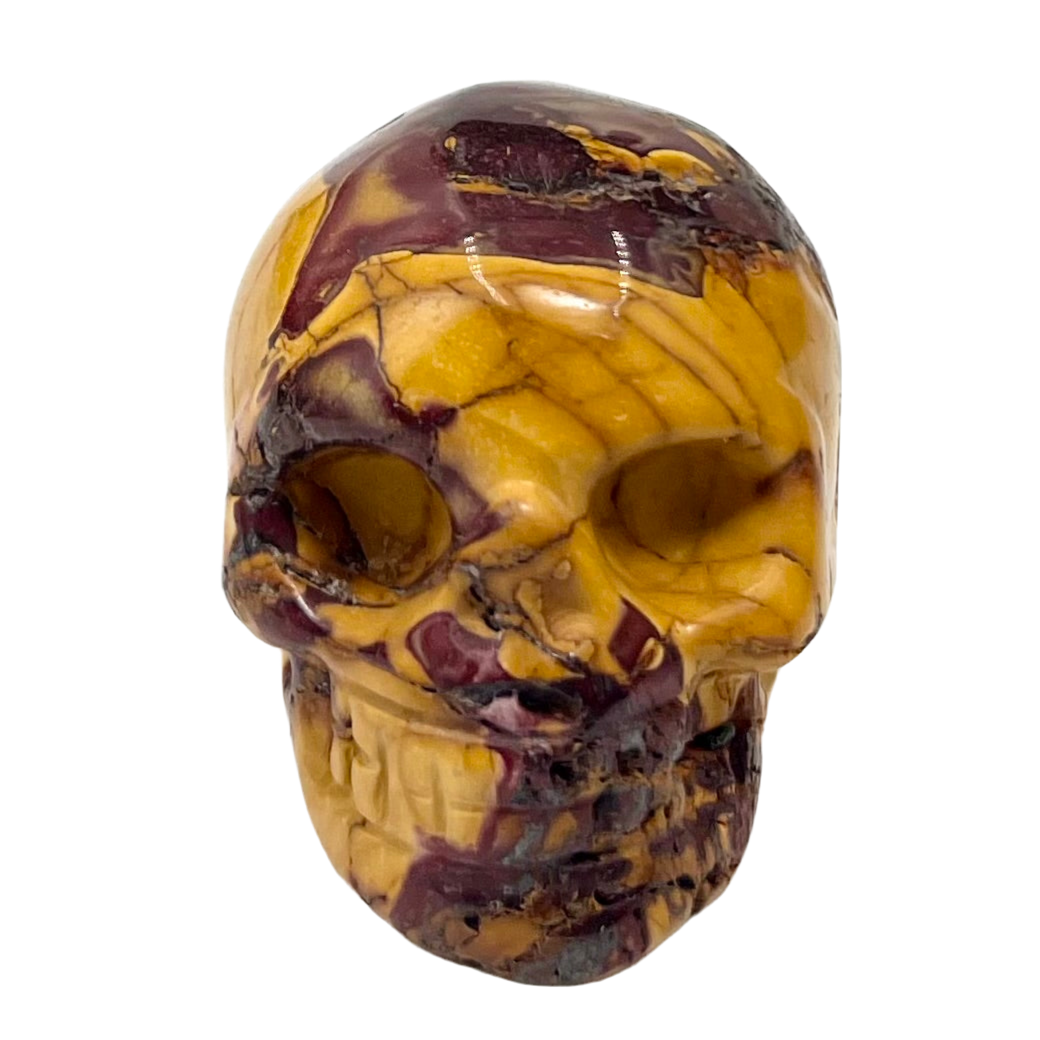 Mookaite Jasper Skull 2 Inches Australian Gemstone Crystal Carving