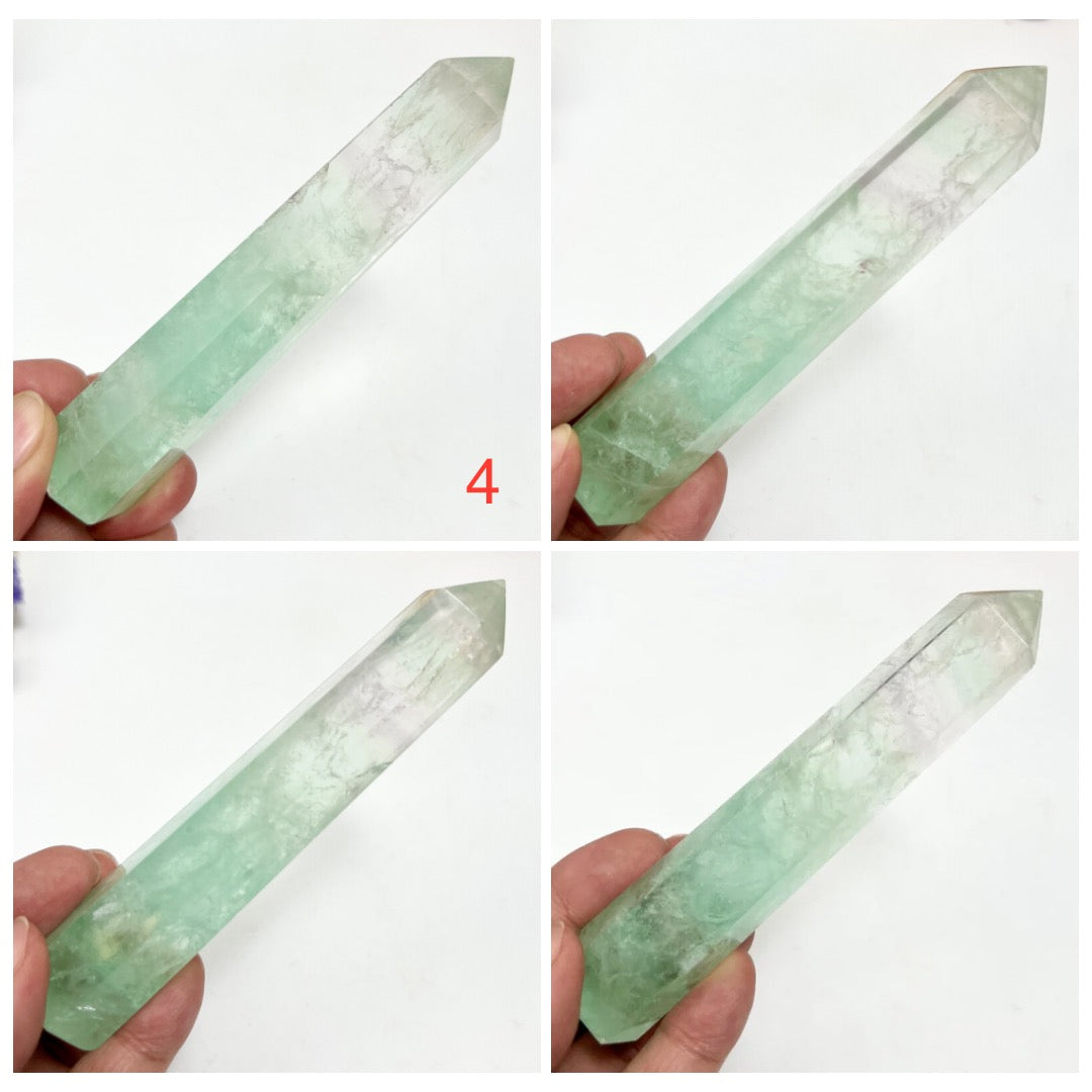 Watermelon Fluorite Points Towers Crystal Generators