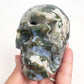 Moss Agate Skull Healing Crystal Carving 537g