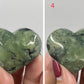 Prehnite with Epidote Hearts Crystal Carving Australian Seller