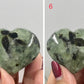 Prehnite with Epidote Hearts Crystal Carving Australian Seller