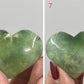 Prehnite with Epidote Hearts Crystal Carving Australian Seller