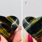 Blue Tigers Eye Hearts Crystal Carvings