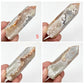 White Mexican Crazy Lace Agate Points Towers Crystal Generators