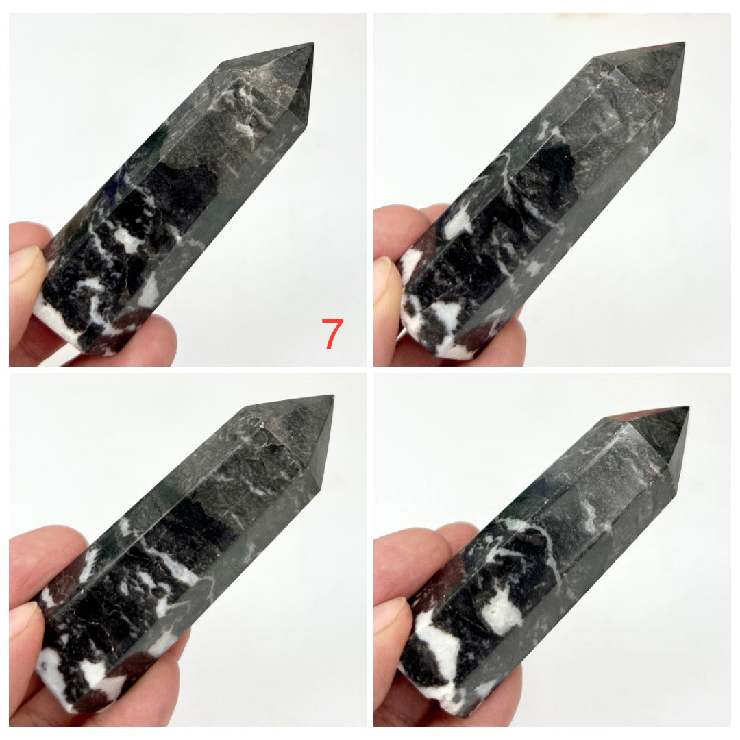 Zebra Jasper Points Towers Crystal Generators