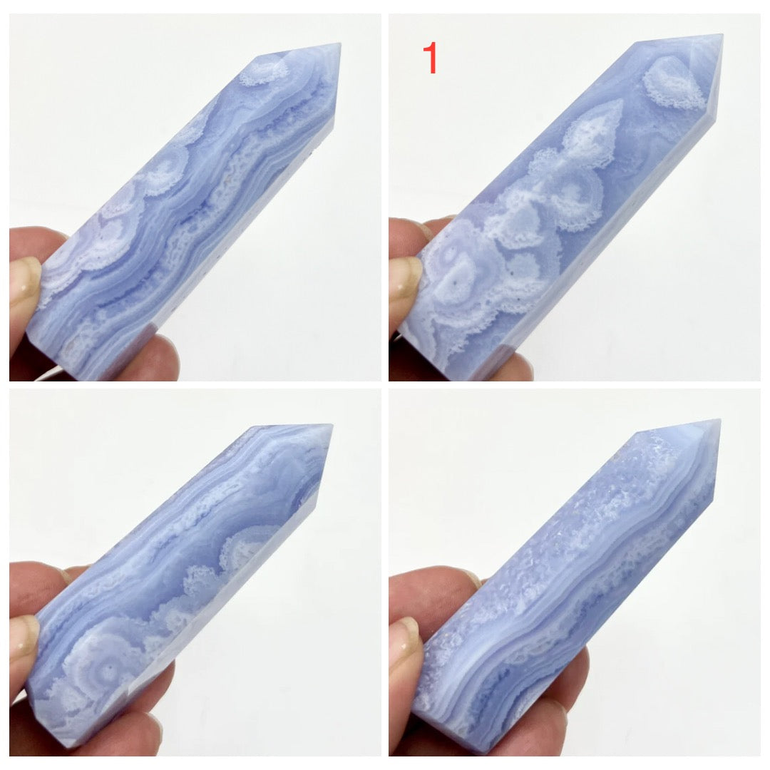 Blue Lace Agate Towers Points Crystal Generators