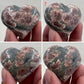 Russian Flower Cherry Blossom Jasper Hearts Healing Crystal Carvings