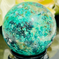 Chrysocolla Malachite Turquoise Azurite Sphere Healing Crystal Ball 153g 47mm