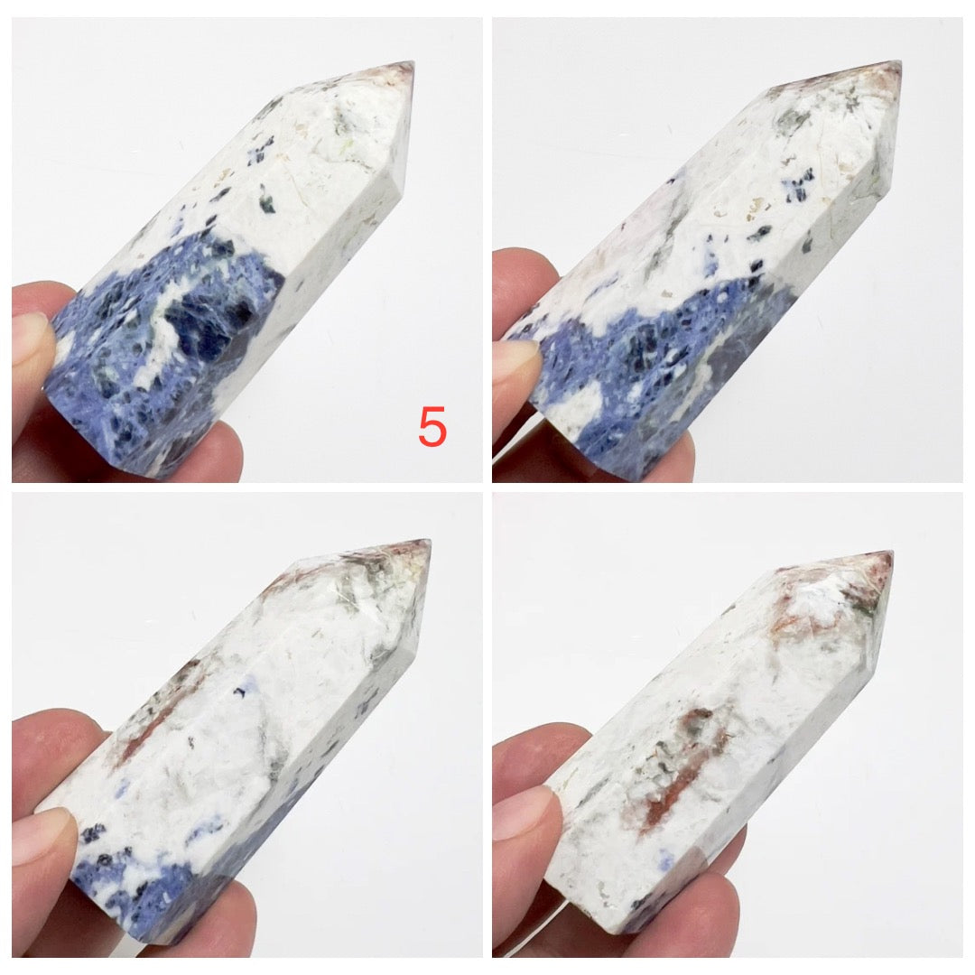 Blue Sodalite Points Tower Crystal Generators