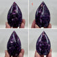 Gem Lepidolite Purple Mica Flames Crystal Carvings Australian Seller