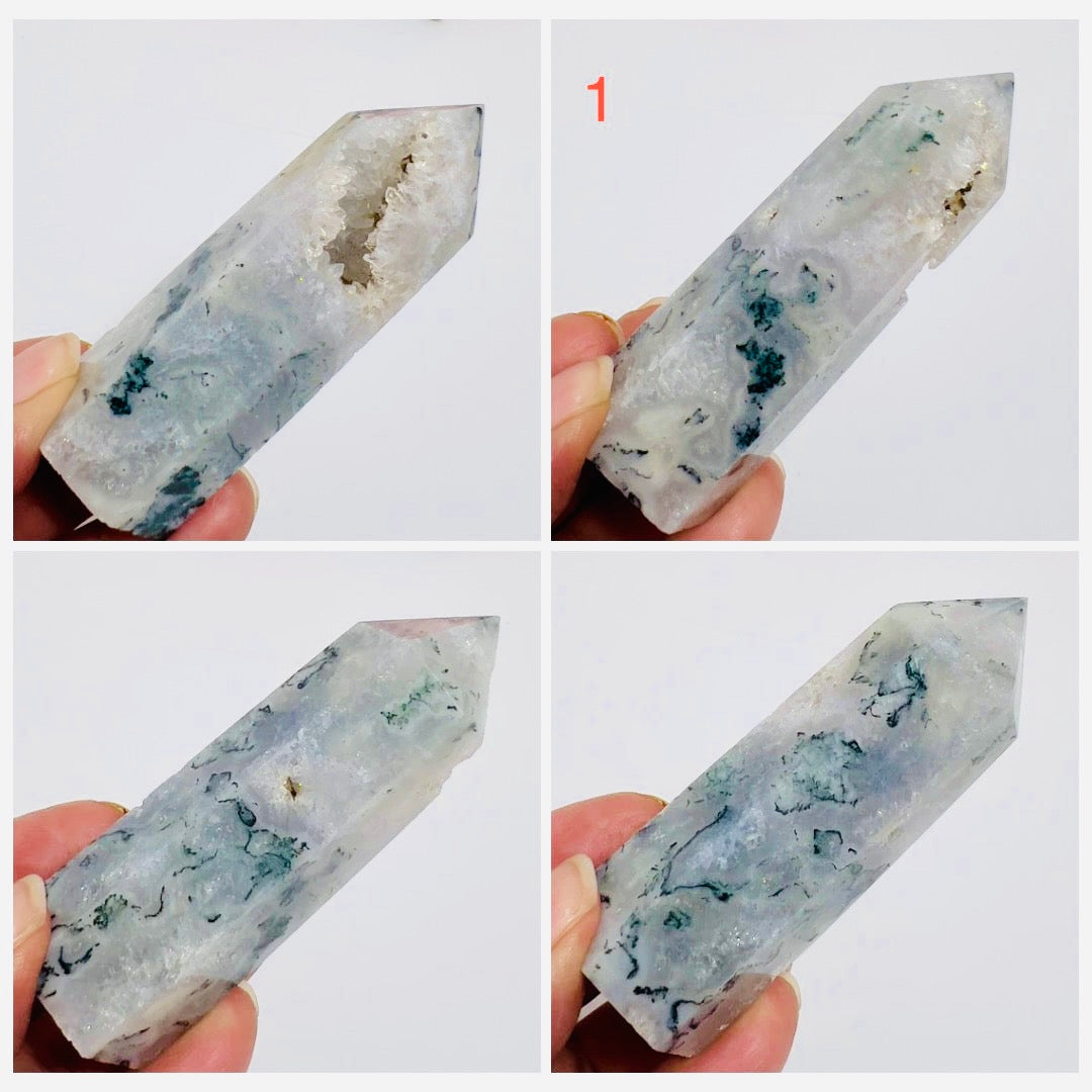 Tree Agate Points Crystal Generators Australian Seller