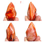 Carnelian Flames Healing Crystal Carvings