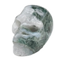 Moss Agate Skull 2 Inches Hand Carved Crystal Carving