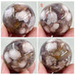 Black Flower Agate Mini Spheres Crystal Ball Australian Seller