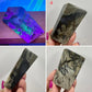 Volcanic Agate Free Form UV Reactive Crystal Chunks Australian Seller