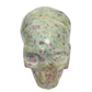 Ruby in Fuchsite Skull UV Reactive Healing Crystal Carving 1086g