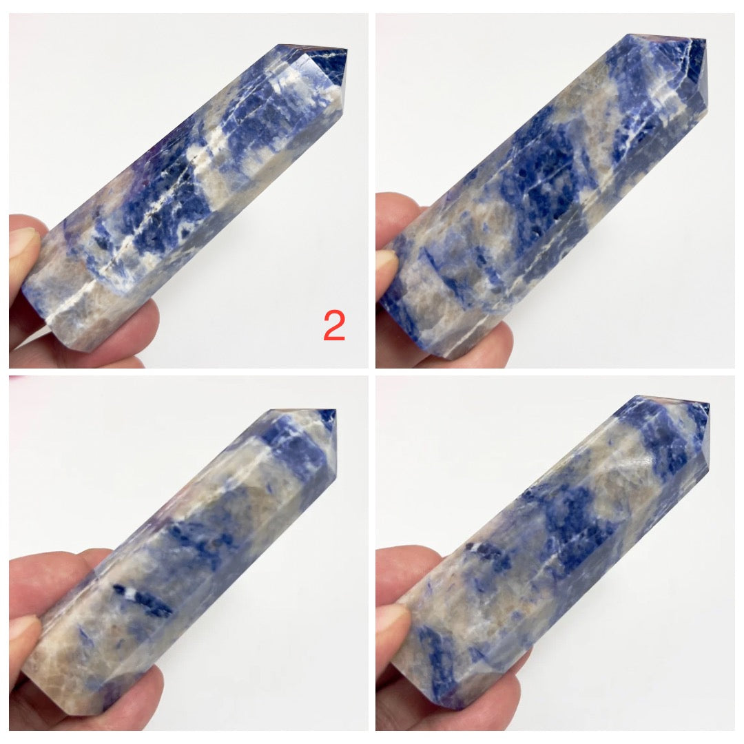 Blue Sodalite Points Tower Crystal Generators