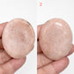 Pink Amethyst Palm Stones Worry Healing Crystal Meditation