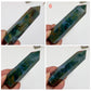 Druzy Moss Agate Points Towers Crystal Generators