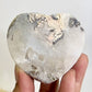 Druzy Mexican Agate Heart Quartz With Stand Crystal Carving Australian Seller