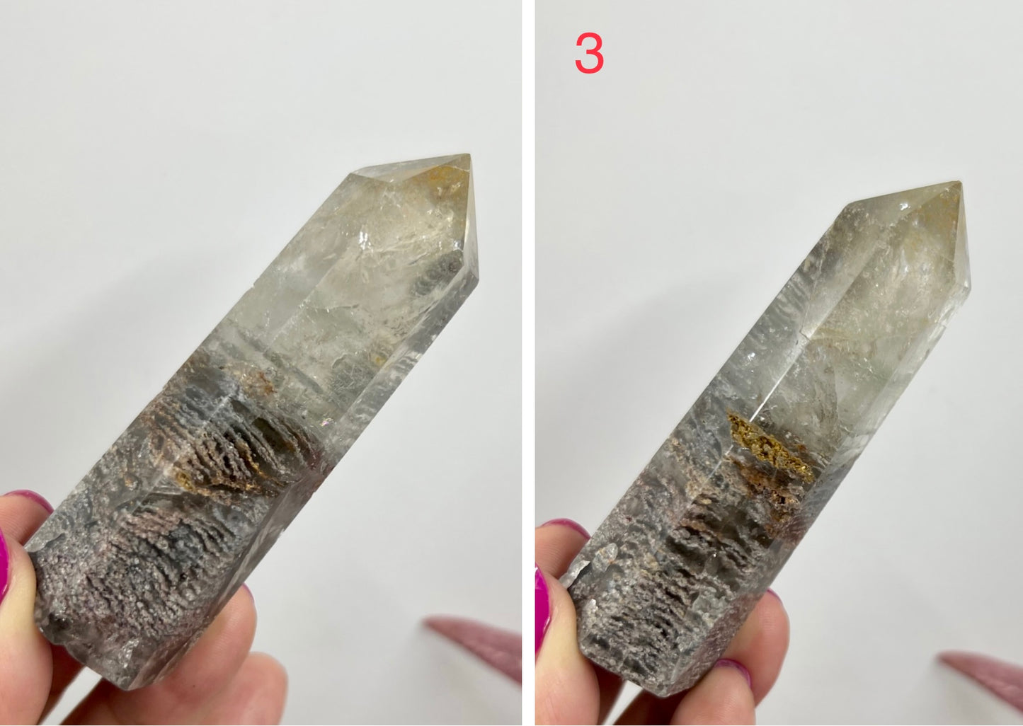 Thousand Layer Lodolite Scenic Quartz Points Crystal Generators Australian Seller