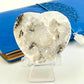 Druzy Mexican Agate Heart Quartz With Stand Crystal Carving Australian Seller