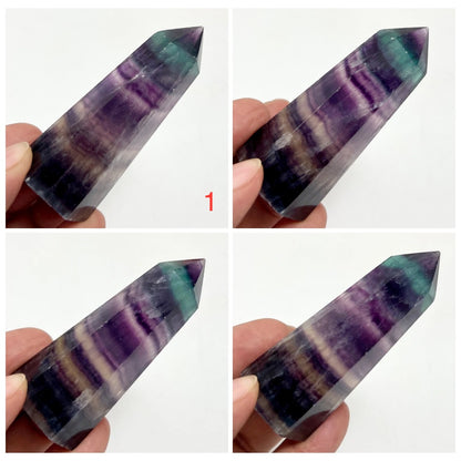 Rainbow Fluorite Points Towers Crystal Generators