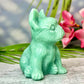 Amazonite French Bull Dog Crystal Puppy Carving Australian Seller