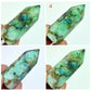 Fynchenite Phoenix Stone Malachite Turquoise Chrysocolla Points Towers Crystals