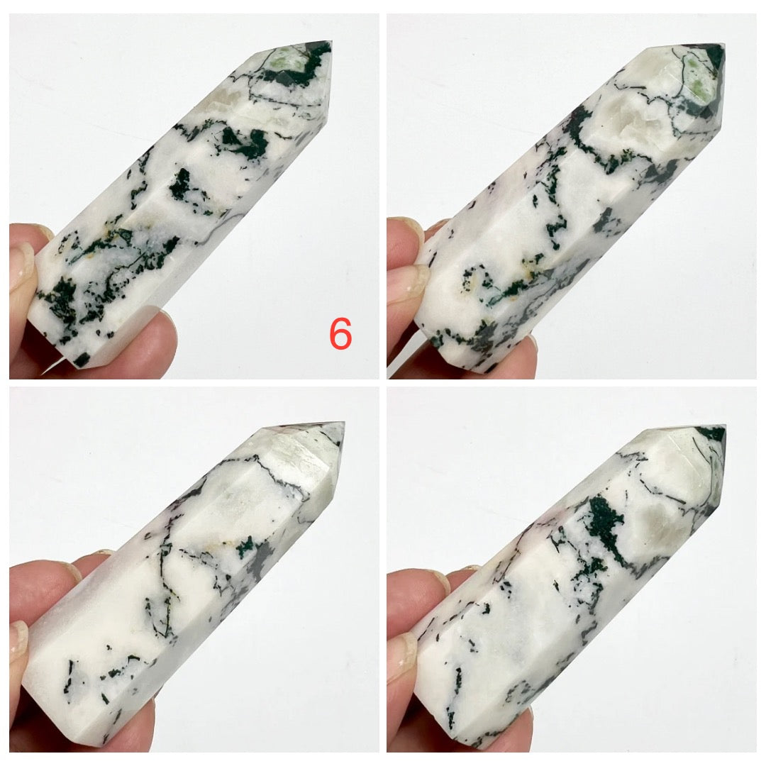 Tree Agate Points Crystal Generators Australian Seller