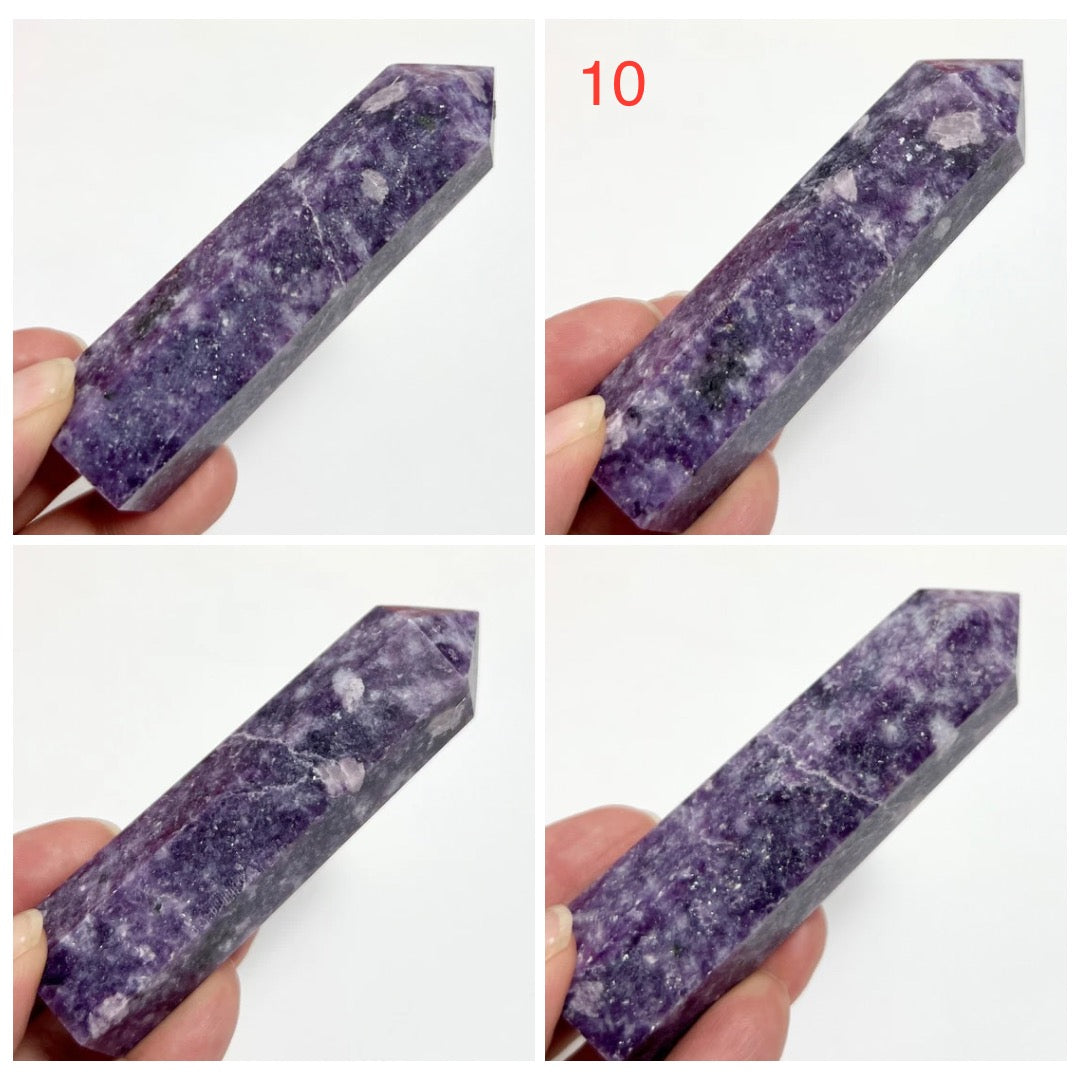 Lepidolite Purple Mica Points Crystal Generator