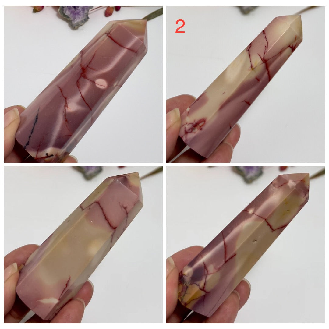 Mookaite Jasper Points Australian Gemstone Crystal Generators