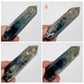 Druzy Moss Agate Points Towers Crystal Generators