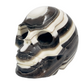 Zebra Phantom Calcite Skull Healing Crystal Carving 466g