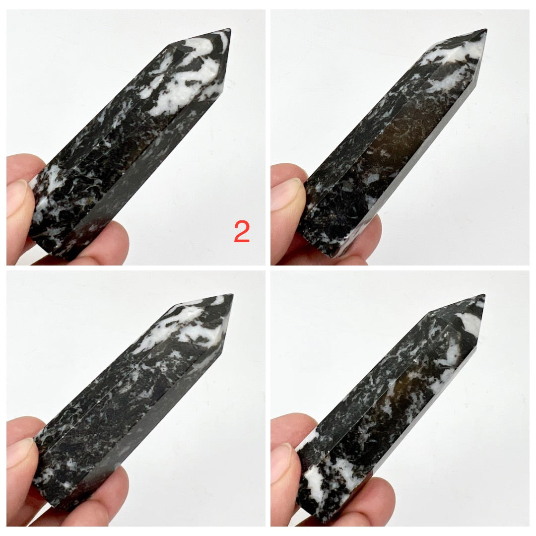 Zebra Jasper Points Towers Crystal Generators