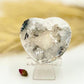 Druzy Mexican Agate Heart Quartz With Stand Crystal Carving Australian Seller