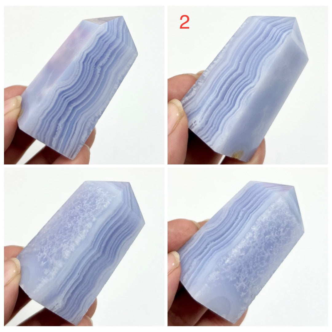 Blue Lace Agate Towers Points Crystal Generators