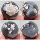 Black Flower Agate Mini Spheres Crystal Ball Australian Seller