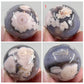 Black Flower Agate Mini Spheres Crystal Ball Australian Seller