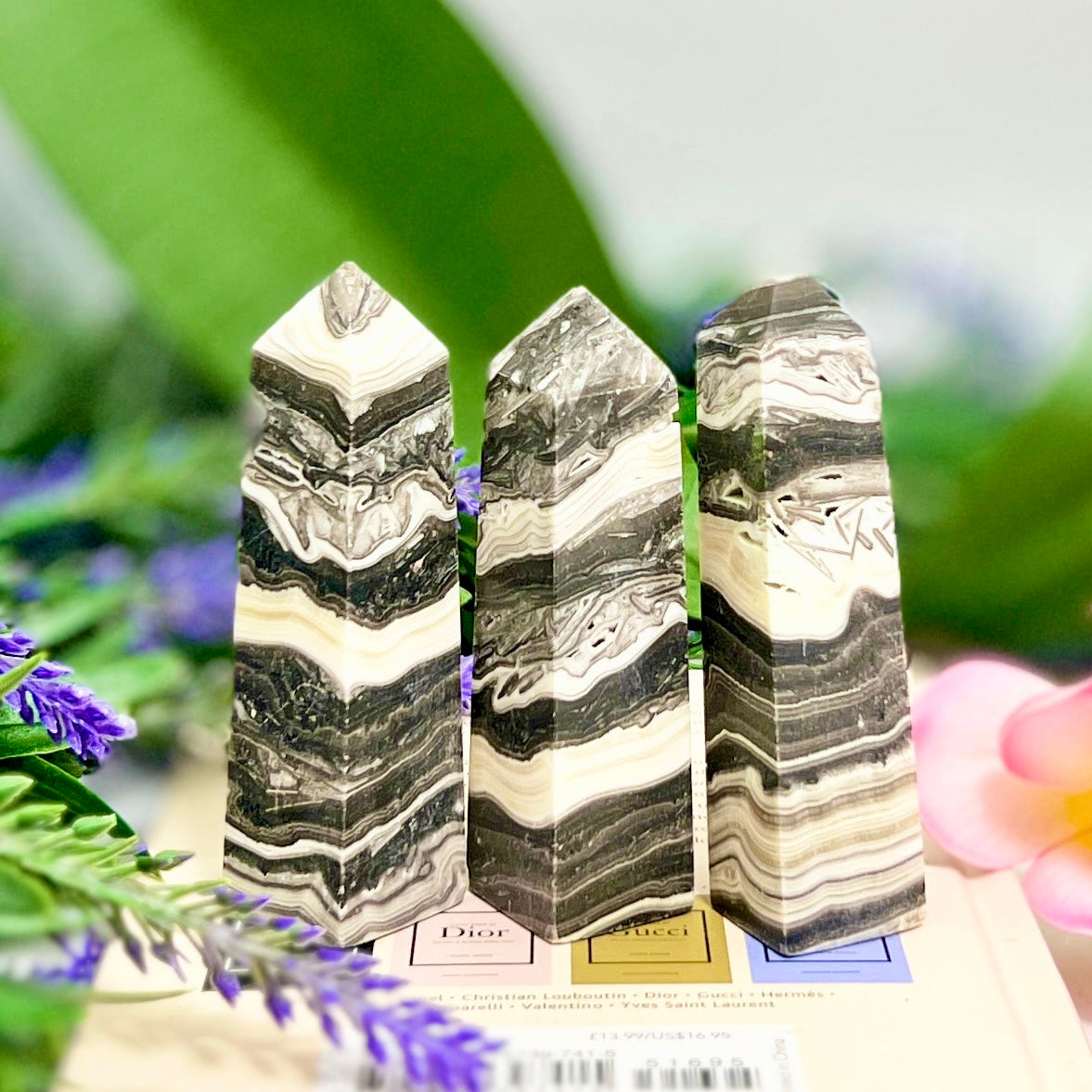 Zebra Phantom Calcite Points Towers Obelisk Crystal Generators