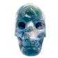 Moss Agate Skull Healing Crystal Carving 877g