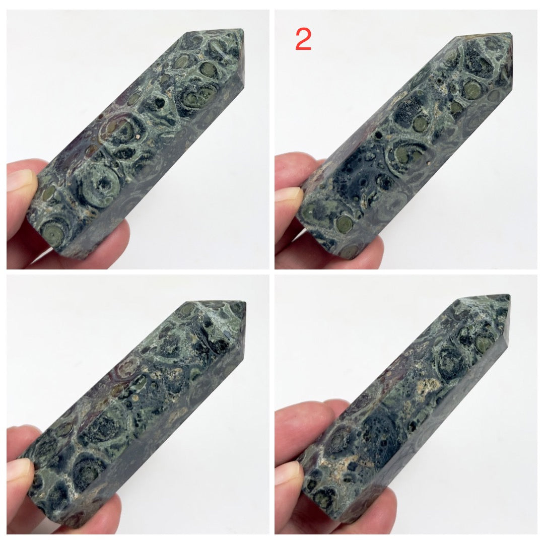 Kambaba Jasper Points Towers Healing Crystal Generators