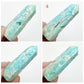 Blue Aragonite Points Towers Crystal Generators