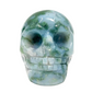 Moss Agate Skull 2 Inches Hand Carved Crystal Carving