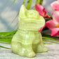 Pistachio Onyx French Bull Dog Crystal Puppy Carving Australian Seller